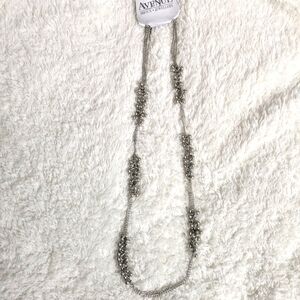 Sliver Beaded Necklace. NWT.